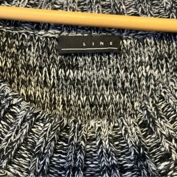 Line the label chunky knit sweater dress with front pockets grey marmalade Small - Picture 8 of 8